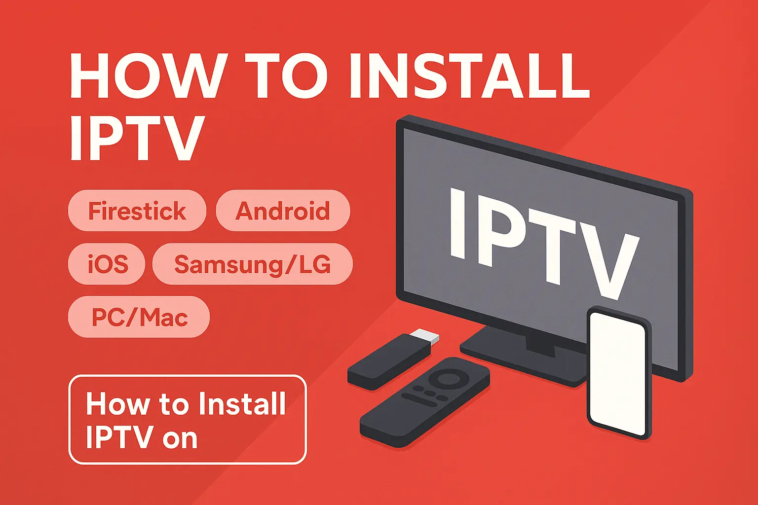How to install IPTV on Firestick, Android, iOS, Smart TV, and PC